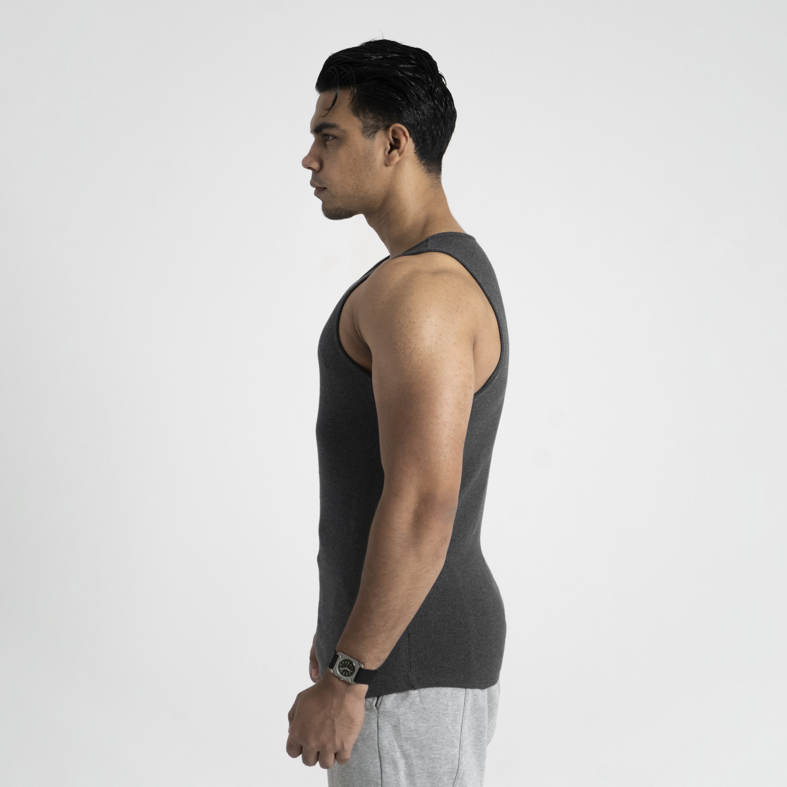 ND Ribbed Core Tank - Charcoal 5