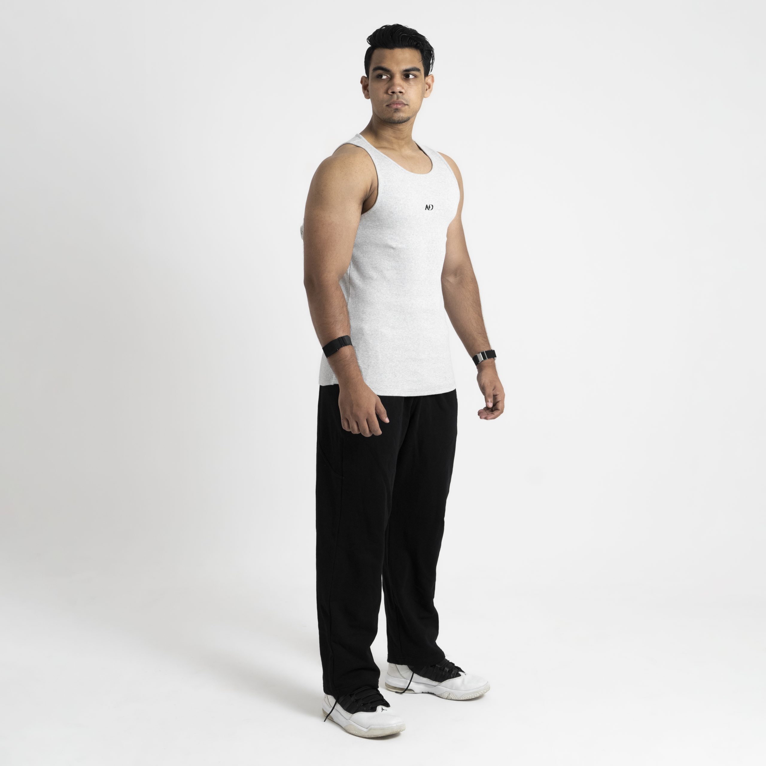 ND Ribbed Core Tank - Grey 3