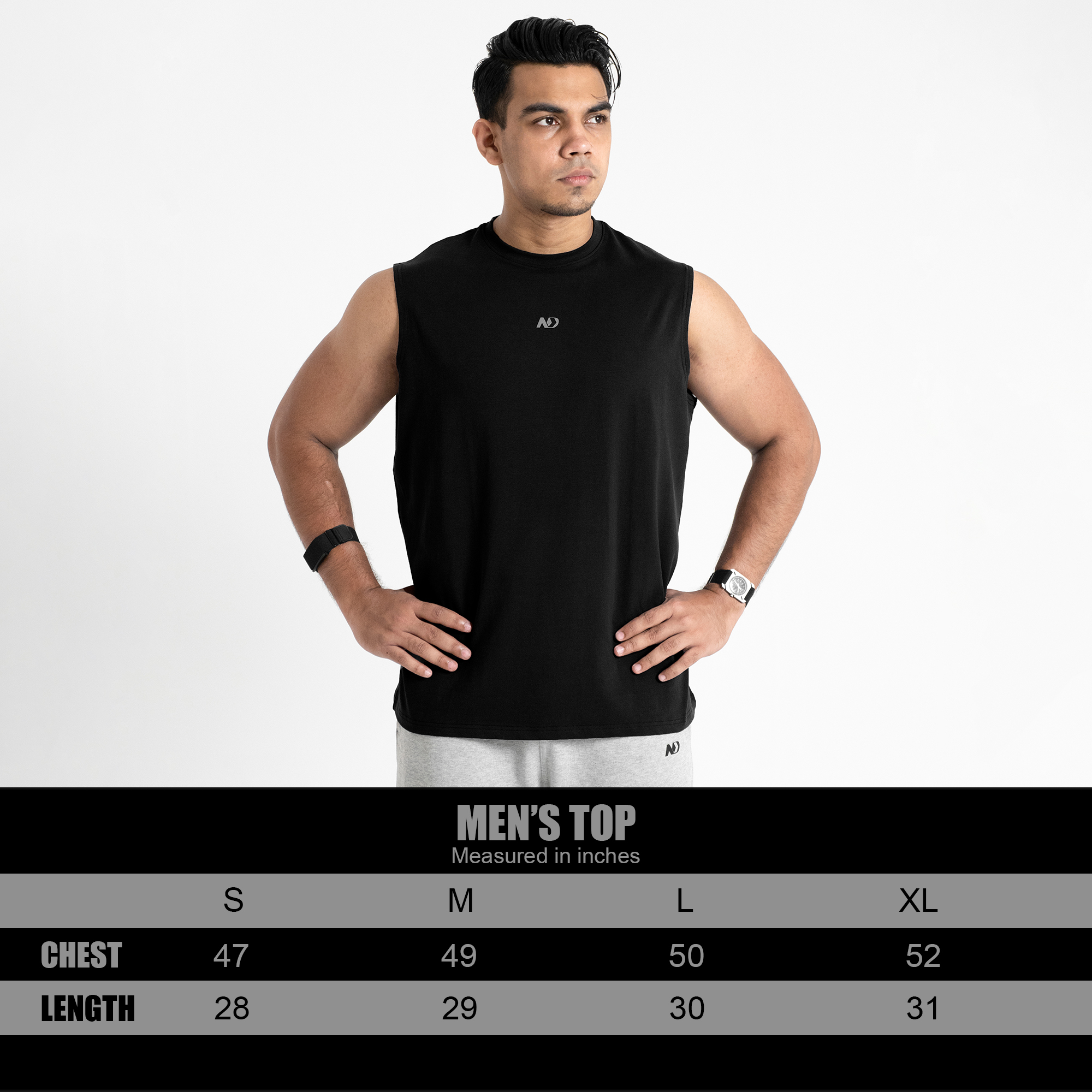 ND Eclipse Drop-Cut Tank - Black 14