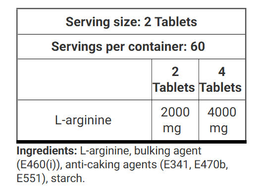 Kevin Levrone Gold L-Arginine 1000, 120 Tab 2