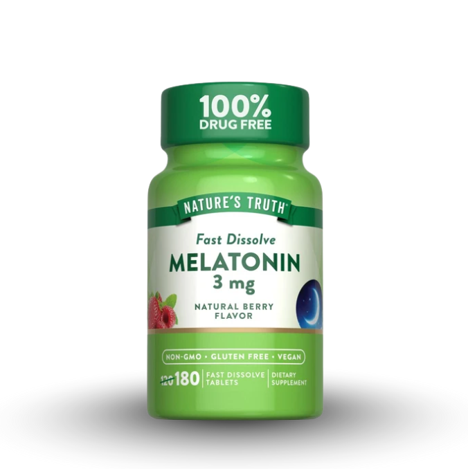 Nature's Truth Sleep Melatonin 3mg, 180 Tablets 1