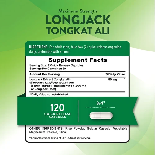 Nature's Truth Longjack Tongkat Ali, 120 Capsules 2