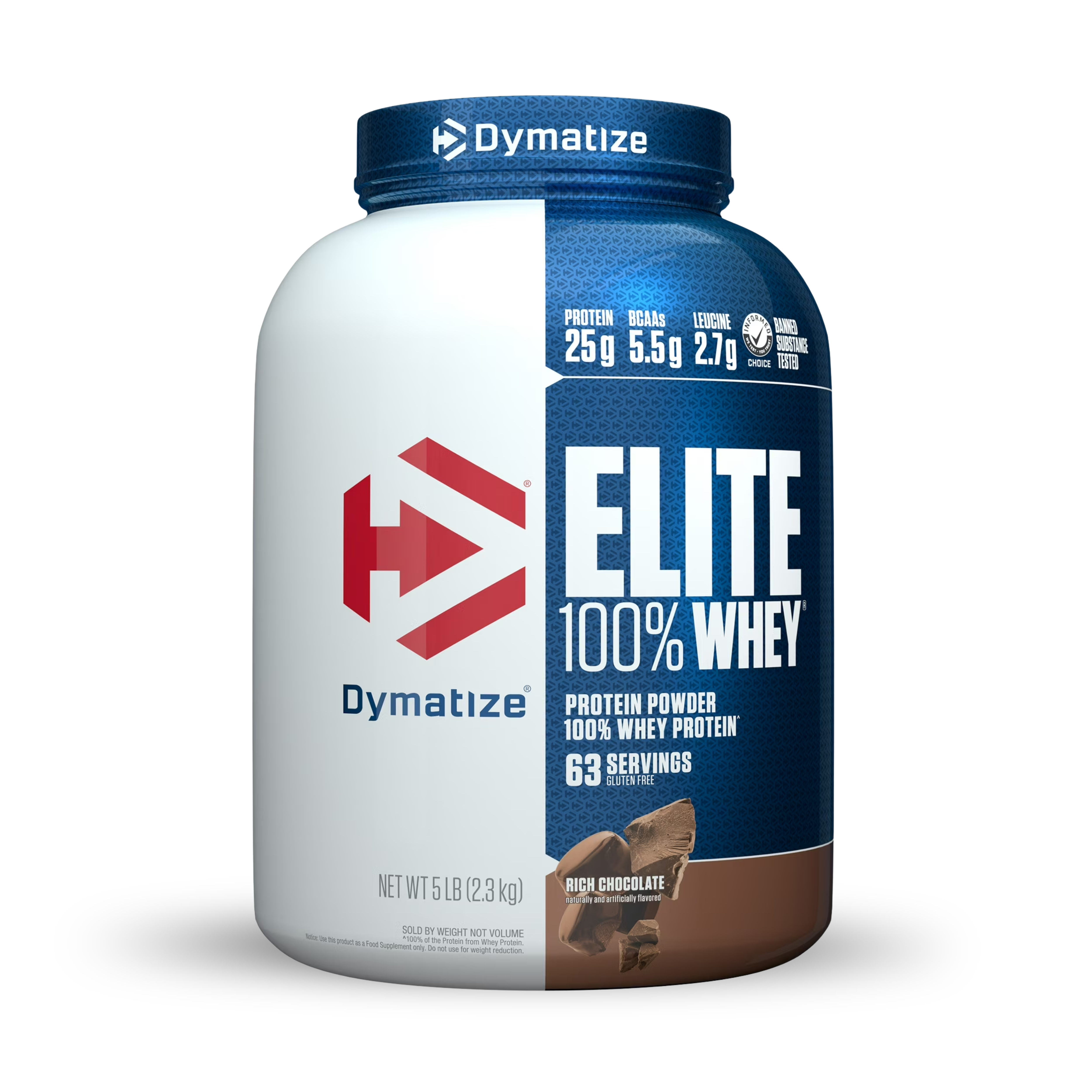 Dymatize Elite 100% Whey Protein, Rich Chocolate, 5 lbs 1