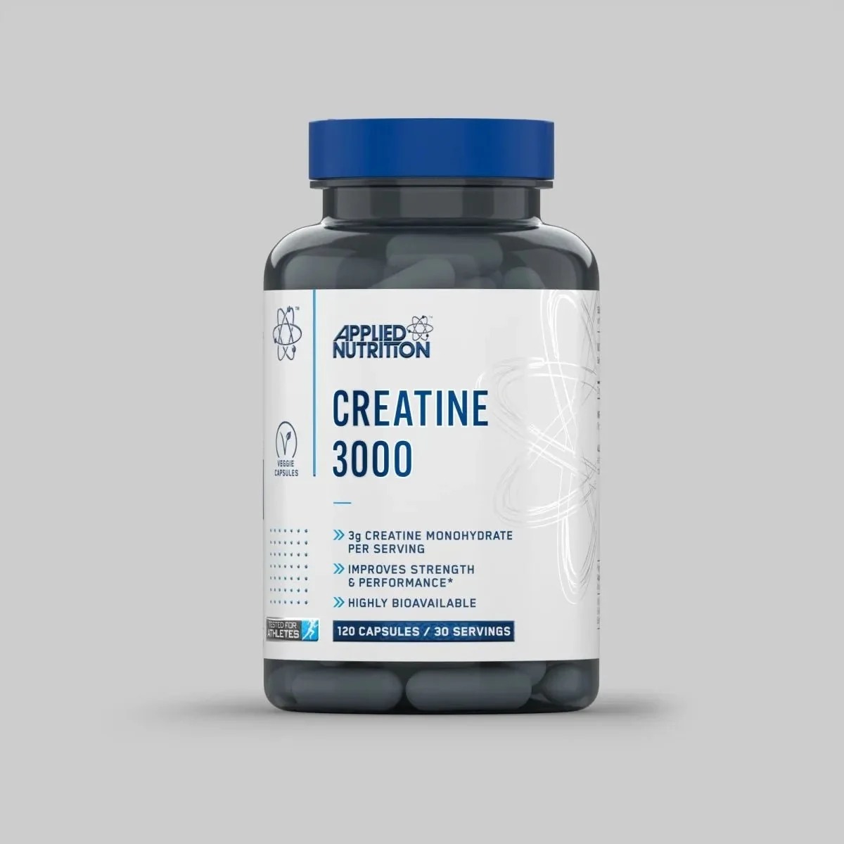 Applied Nutrition Creatine Monohydrate 3000mg Capsules, 30 Serving 1